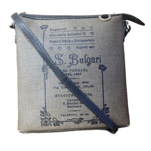 Bulgari Black and Brown 1910 Collezione Crossbody Bag *see photos*